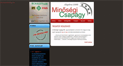 Desktop Screenshot of minosegicsapagy.com